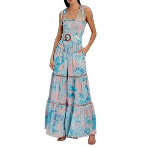 HEMANT AND NANDITA‎ MILLIM FLORAL JUMPSUIT XS NEW